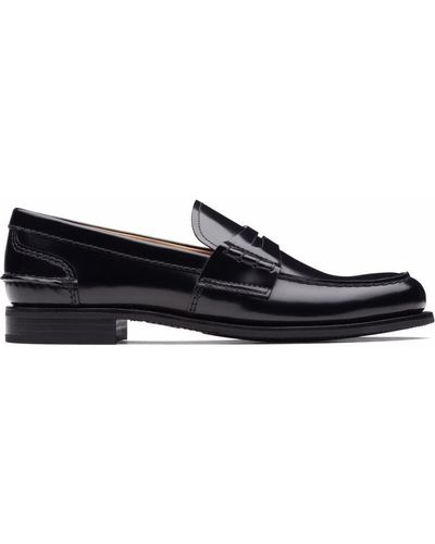 Church's Pembrey W5 Polished Fumè Loafers - Black