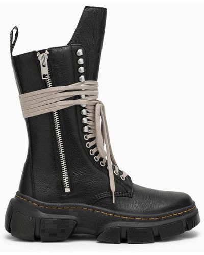 Rick Owens 1918 Dmxl Calf Length Boot Dr - Black