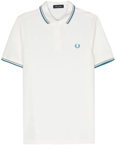 Fred Perry Fp Twin Tipped Shirt - White