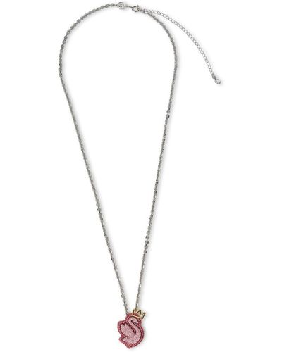 Swarovski Pop Swan Pendant Necklace - White