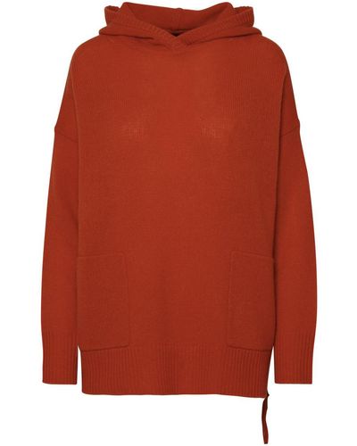 360cashmere 'khloe' Brick Cashmere Sweatshirt - Orange