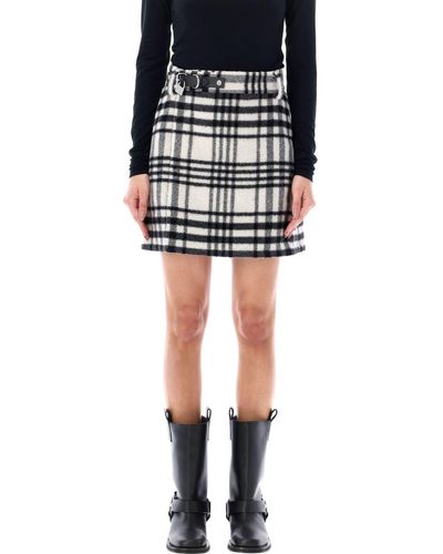 JW Anderson Mini Skirt Wool Tweed - Black