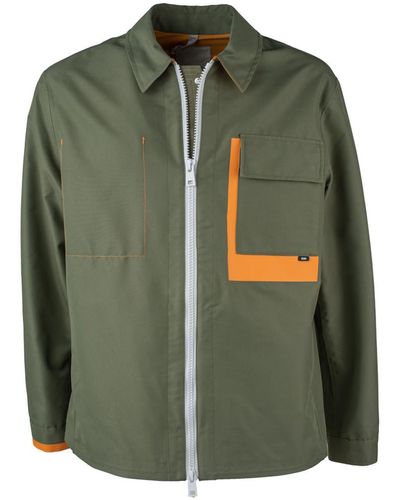 DUNO Burano Jacket In Green Technical Fabric