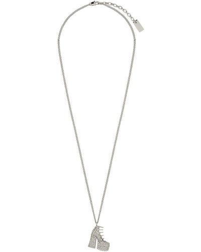 Marc Jacobs "pave Kiki Boot" Necklace - White