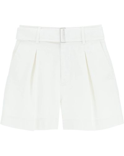 N°21 N.21 Belted Denim Shorts - White