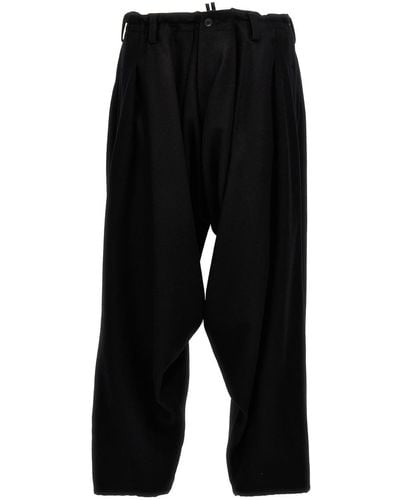 Yohji Yamamoto Low Crotch Trousers - Black