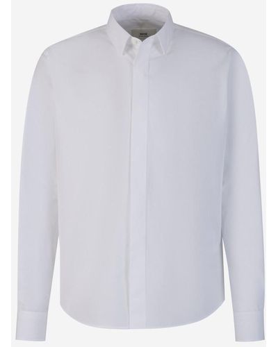 Ami Paris Ami Paris Plain Cotton Shirt - White