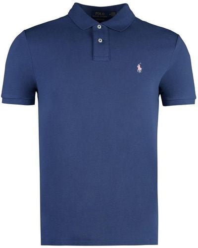 Polo Ralph Lauren Cotton-piqué Polo Shirt - Blue