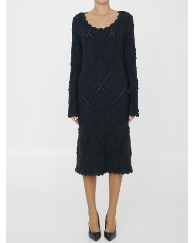 Burberry Aran Knit Dress - Black