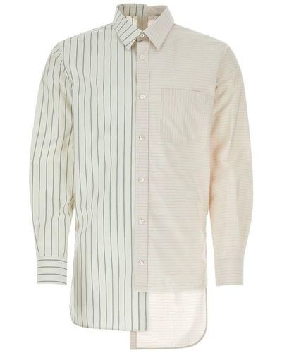 Lanvin Embroidered Cotton Blend Shirt - White