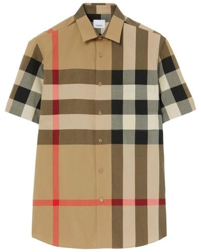 Burberry Somerton Vintage Check Stretch-cotton Shirt - Multicolor