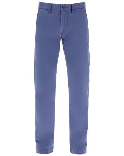 Polo Ralph Lauren Chino Pants In Cotton - Blue