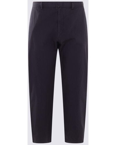 Paul Smith Navy Blue Cotton Trousers