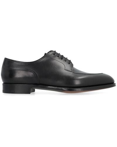 Edward Green Leather Lace-up Shoes - Black