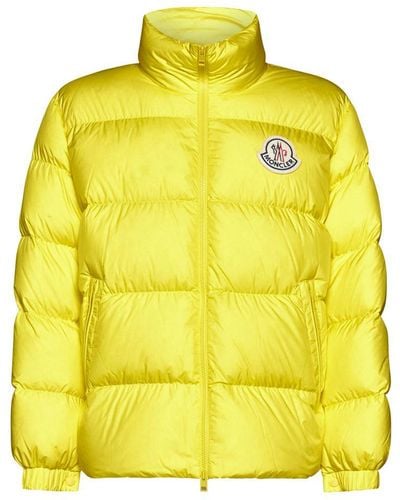 Moncler Citala Brand-patch Regular-fit Shell-down Jacket - Yellow