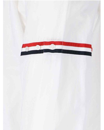 Thom Browne Grosgrain Armband Oxford Shirt - White