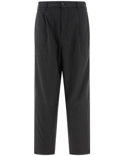 Stussy Stripe Volume Pinstriped Trousers - Grey