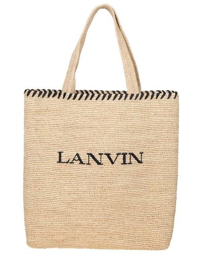 Lanvin Raffia Tote Bag - Natural