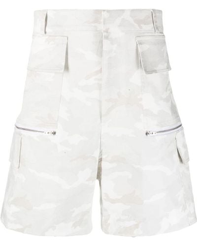 1017 ALYX 9SM Shorts With Camouflage Print - White
