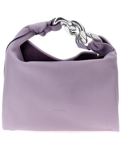 JW Anderson Chain Hobo Shoulder Bags Purple