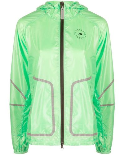 adidas By Stella McCartney Truepace Logo Running Jacket - Women's - Recycled Polyester - Green