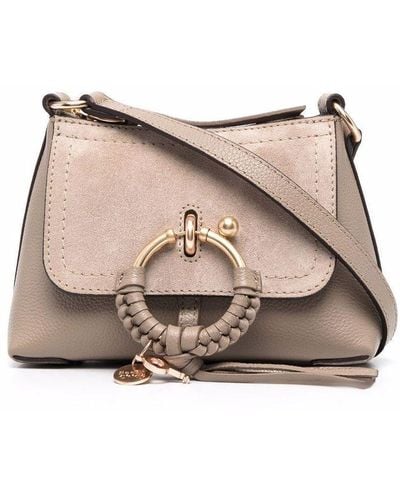 See By Chloé Joan Mini Leather Crossbody Bag - Natural