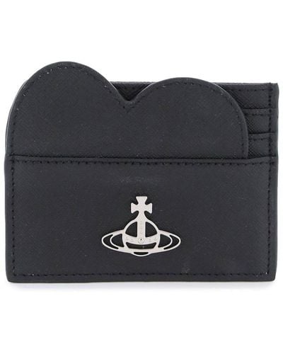 Vivienne Westwood Saffiano Leather Cardholder - Black