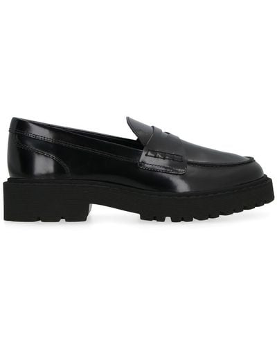 Hogan H543 Patent Leather Loafer - Black