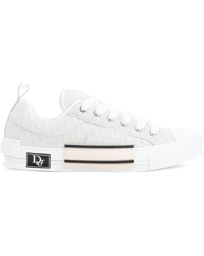B23 LowTop Sneaker Black and White Dior Oblique Canvas  DIOR AU