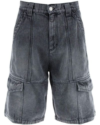 Isabel Marant 'timy' Denim Shorts - Grey