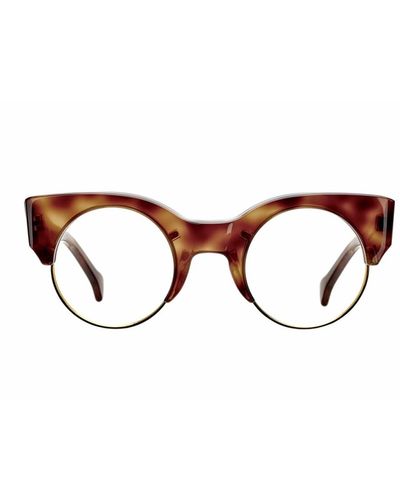 Saturnino 69 Meta Earth Eyeglasses - Brown