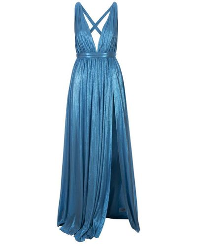 retroféte Aqua Tova Maxi Dress - Blue