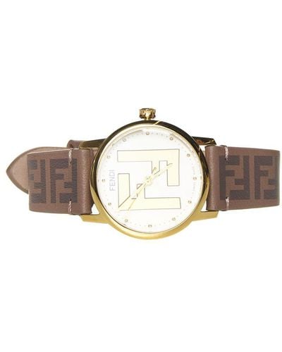 Fendi Forever More 29 Leather Watch - Metallic