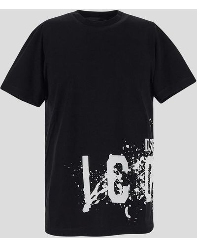DSquared² Printed T-shirt - Black