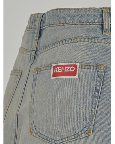 KENZO Denim Skirt - Grey