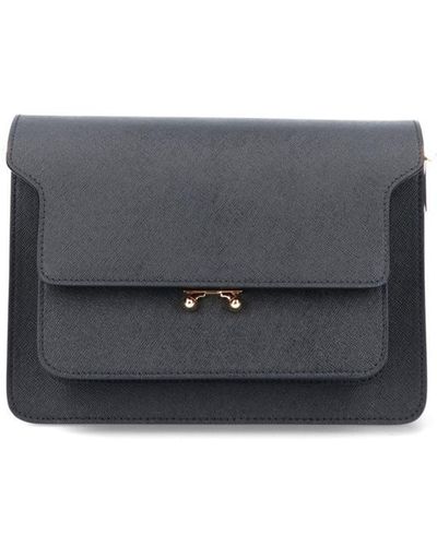 Marni Medium Shoulder Bag 'trunk' - Gray