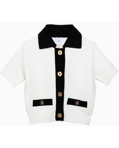 Patou Cotton Cardigan With Buttons - Black