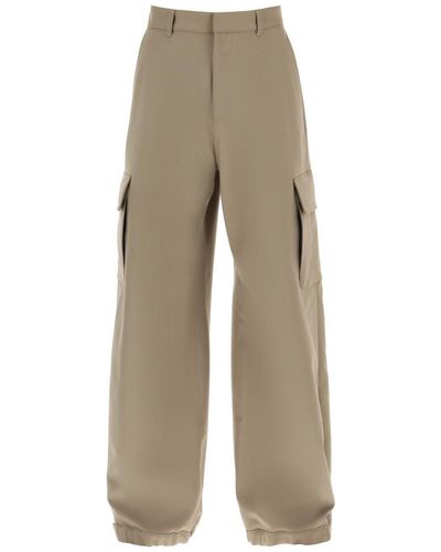 Off-White c/o Virgil Abloh baggy Fit Cargo Trousers - Natural