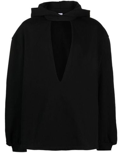 Random Identities Cutout Hoody Clothing - Black