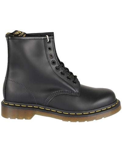 Dr. Martens Unisex 1460 Smooth Leather Lace Up Boots Black