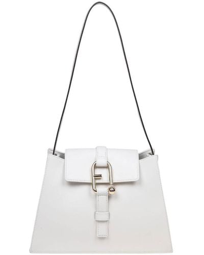Furla Leather Shoulder Bag - White