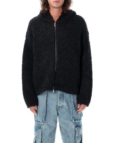 NAHMIAS Miracle Academy Fur Hooded Coat - Black