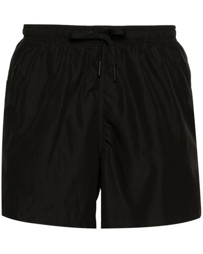 Tagliatore Plain Swim Shorts - Black