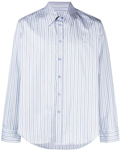 Martine Rose Logo Embroidered Striped Shirt – Cettire