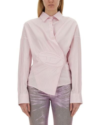 DIESEL Asymmetrical Shirt - Pink