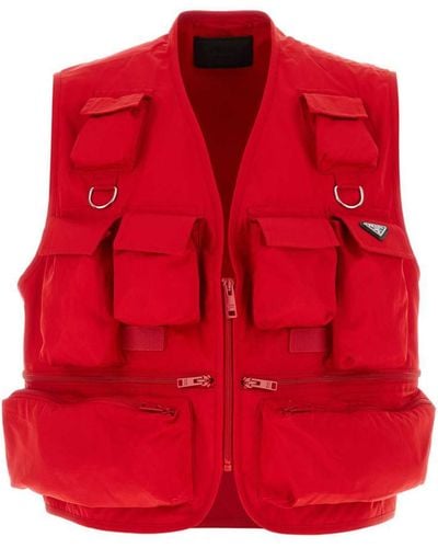 Prada Jackets - Red