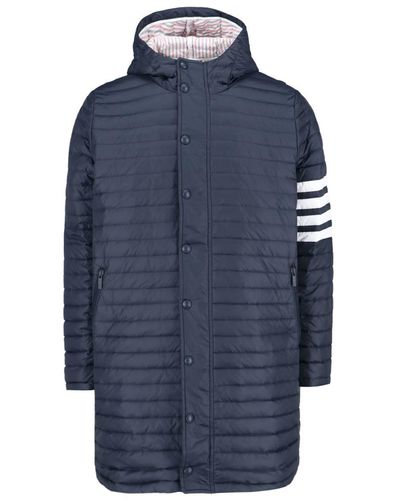 Thom Browne Downfilled Quilted Down Jacket - Blue
