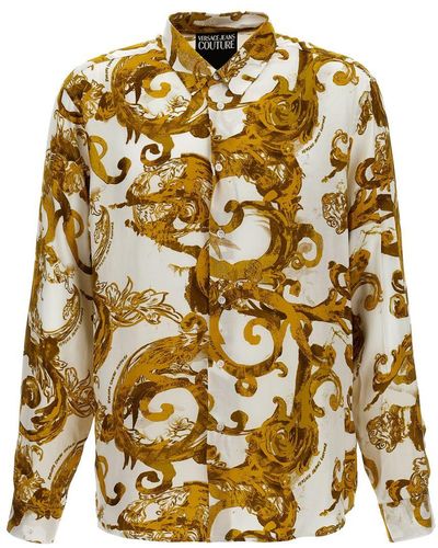 Versace Jeans Couture All Over Print Shirt Shirt, Blouse - Metallic