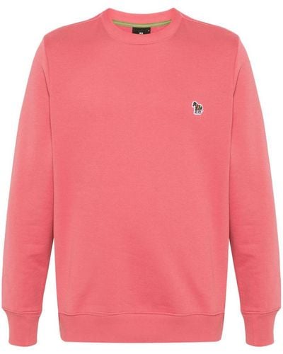 PS by Paul Smith Zebra Logo Cotton Sweatshirt - Pink