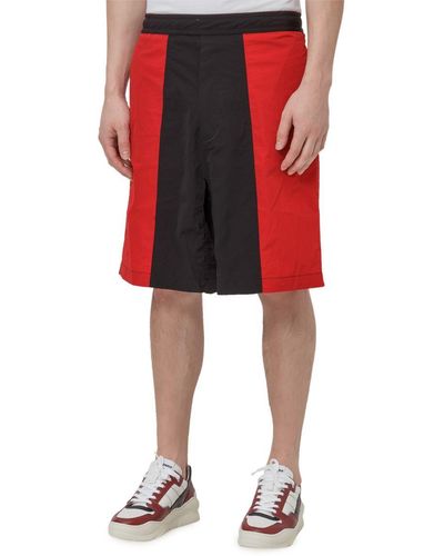 Ami Paris Shorts With Inserts - Red